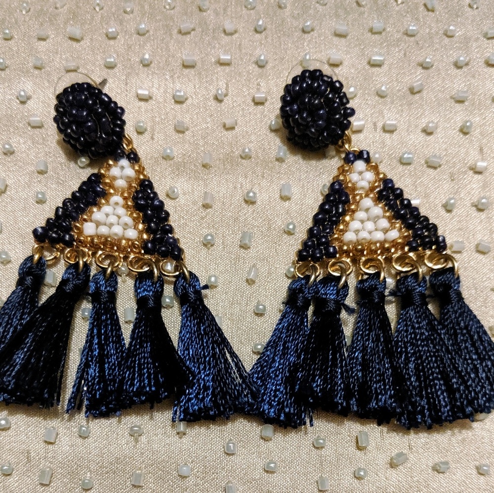 Chandelier tassel earrings